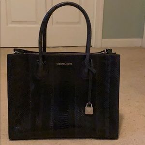 Michael Kors Mercer Snakeskin Tote!